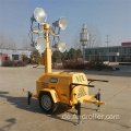 Nacht-Notanhänger Mobiler Lichtturm mit 1000 W * 4 Lampen